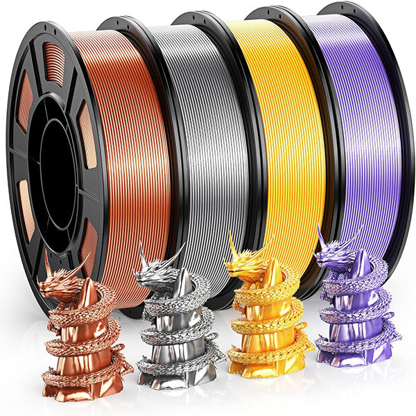 Silk- silk-red/ copper/ gold/ purple silver 250g
