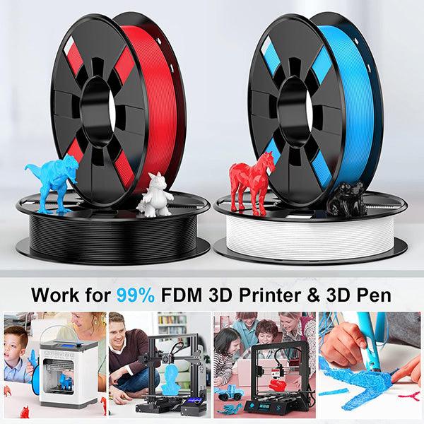 PLA- Black/ White/ Blue/ Red 200g*4 - ENTINA