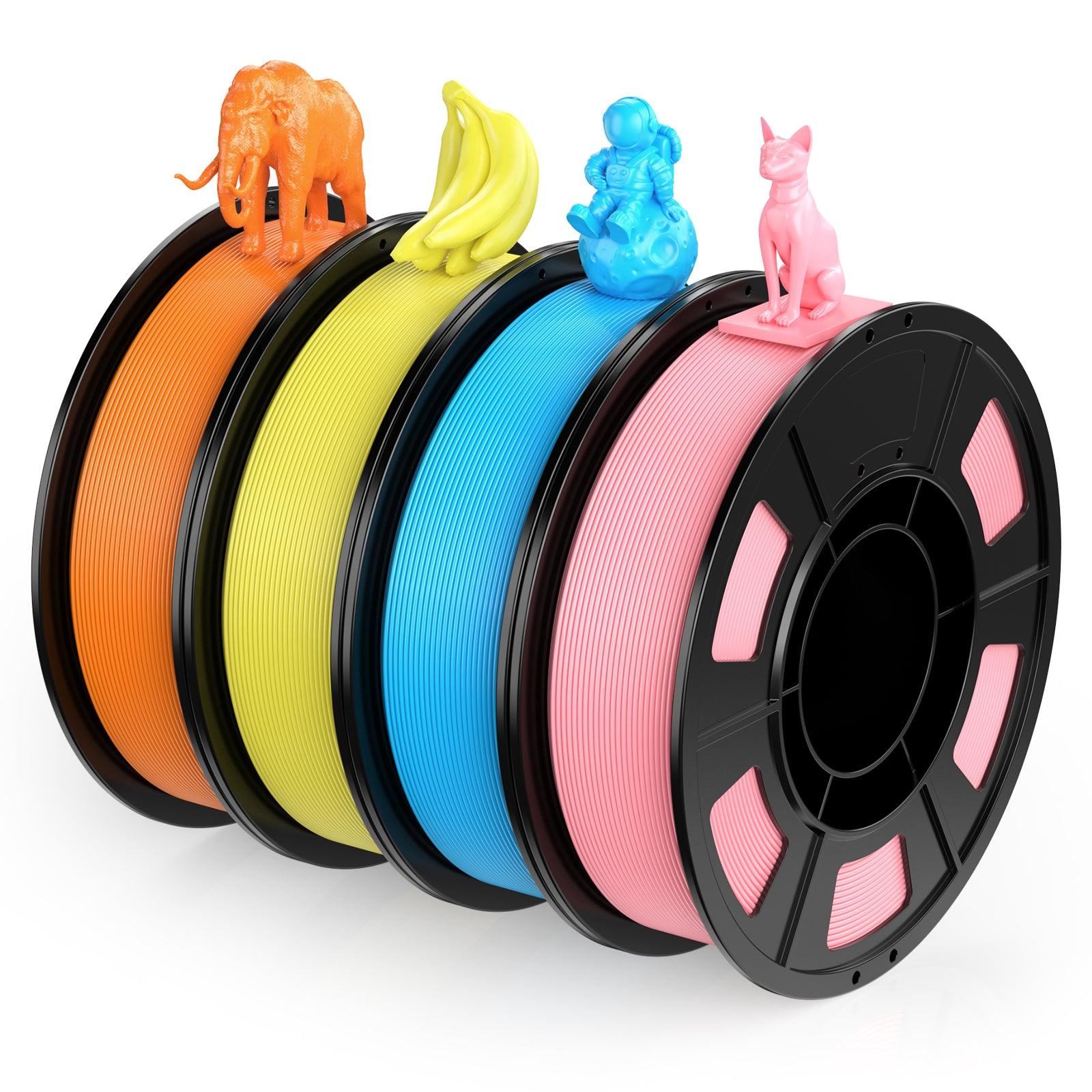 PLA- Orange/ Yellow/ Blue/ Pink 200g*4 - ENTINA