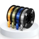 PLA Silk Filament 4-Pack Bundle – Bronze, Silver, Blue ,Gold(800g)