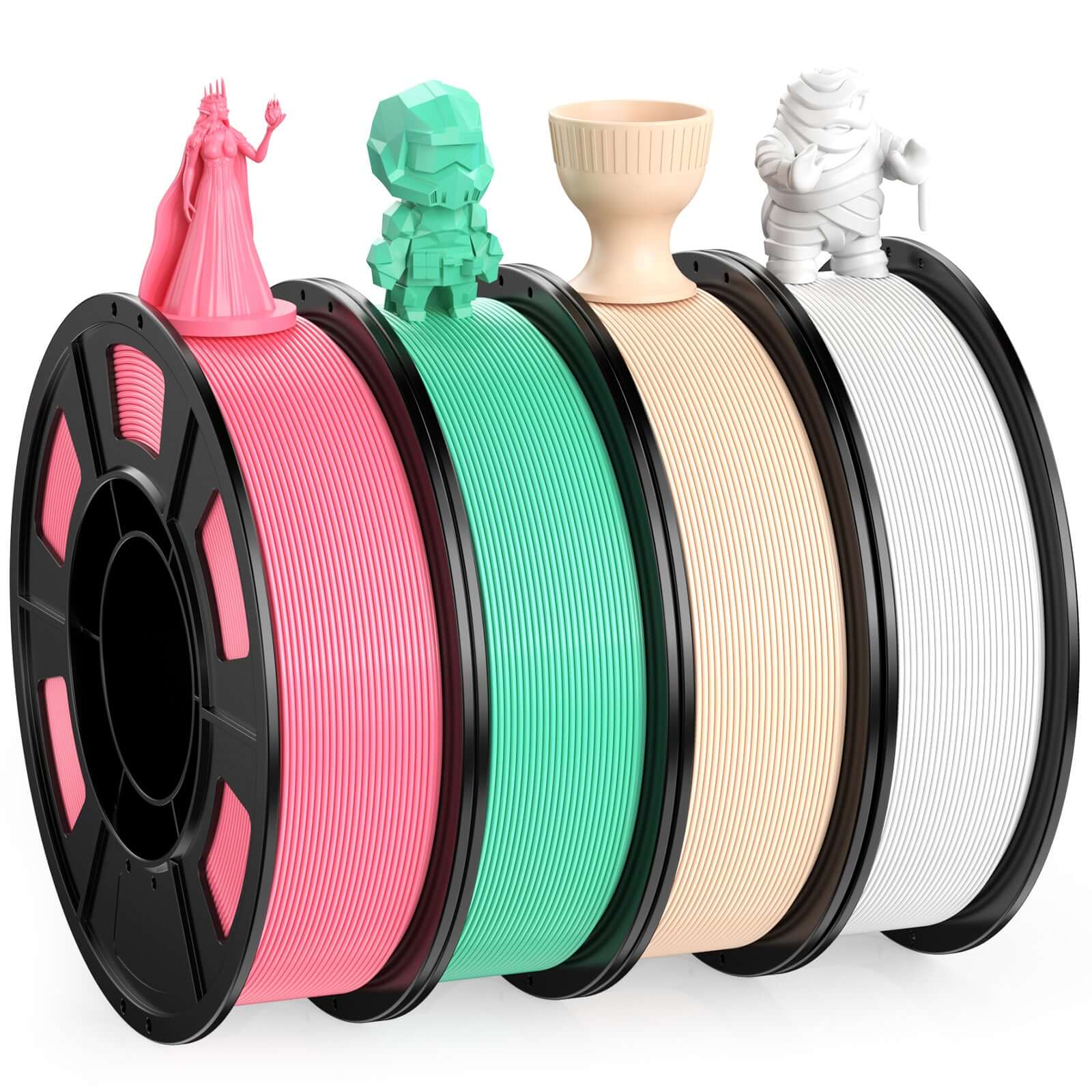 PLA-White/Pink/Green/Skin 250g*4