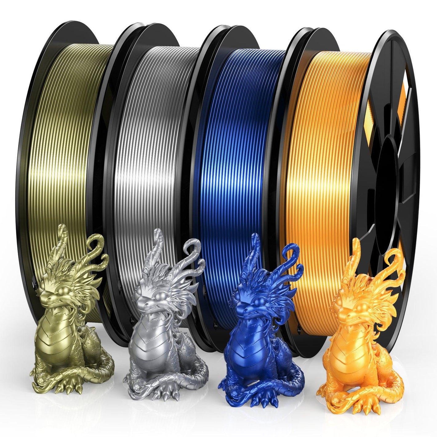 Silk-Copper Gold Silver Bronze 250g*4 - ENTINA