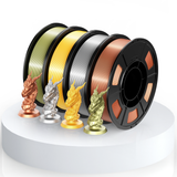 PLA Silk Filament Bundle – Gold, Copper, Bronze &amp; Silver（1kg）