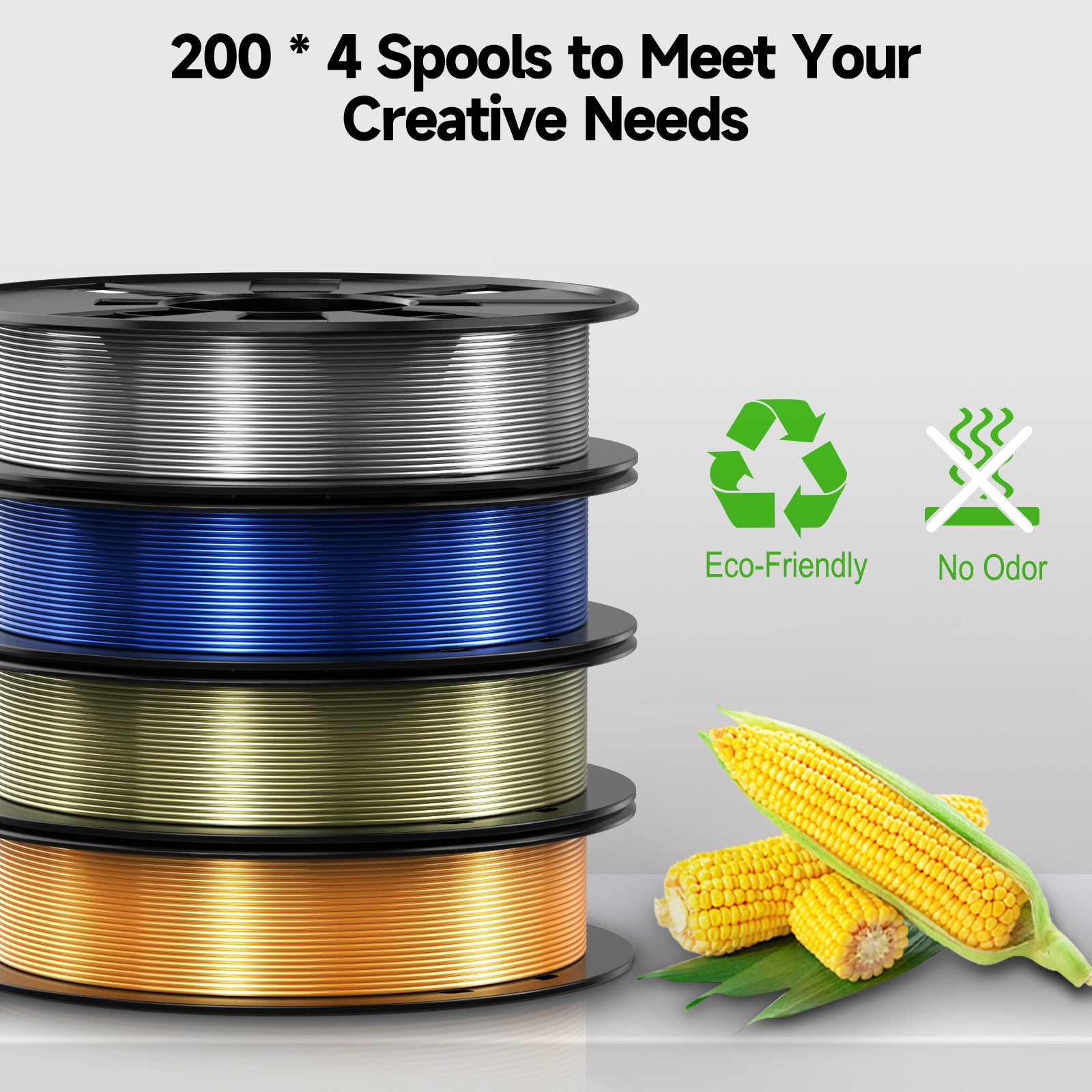 Silk-Bronze/Silver/Blue/Gold  200g*4