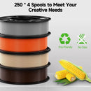 PLA-Wood/Orange/Gray/Coffee 250g*4 - ENTINA