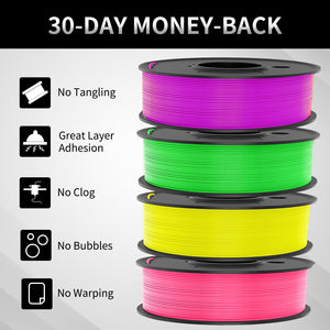 PLA-Pink/Yellow/Green/Purple 250g*4