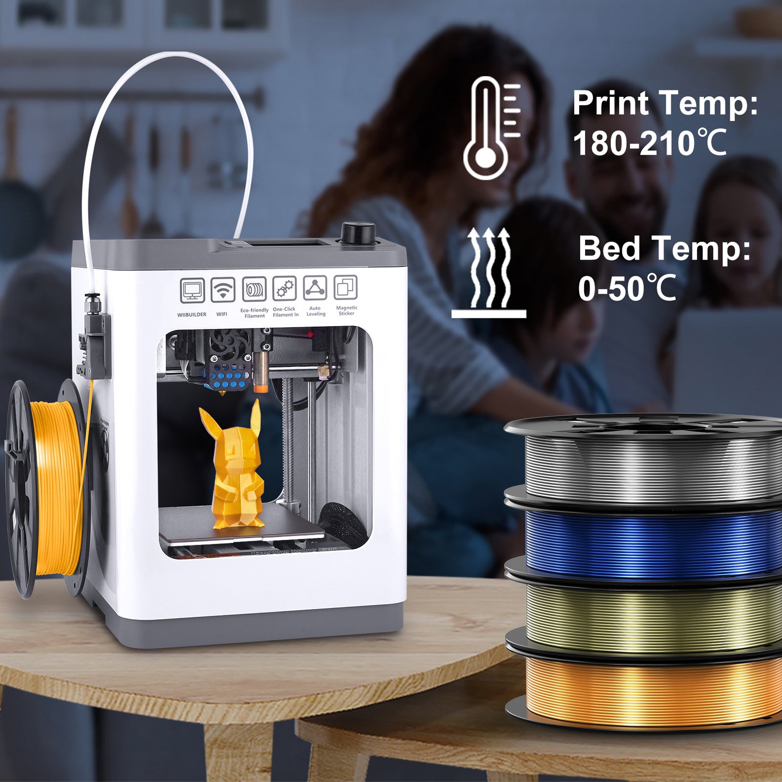 Silk-Bronze/Silver/Blue/Gold  200g*4