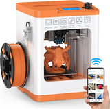 Tina2S Mini 3D Printer, fully assembled with WiFi cloud printing & auto bed leveling, ideal for beginners