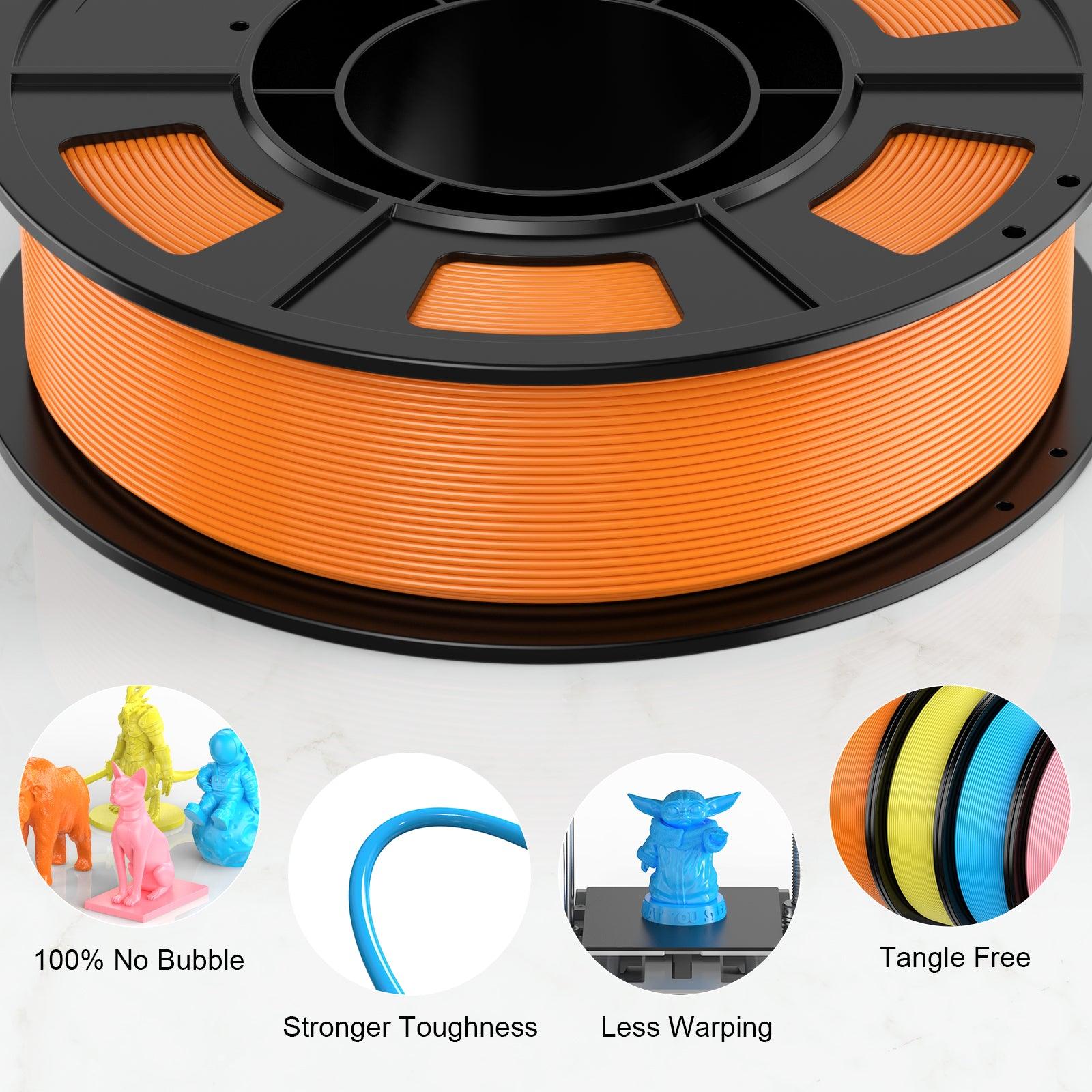 PLA- Orange/ Yellow/ Blue/ Pink 200g*4 - ENTINA