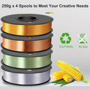 Silk-Gold/Copper/Bronze/Silver 250g*4