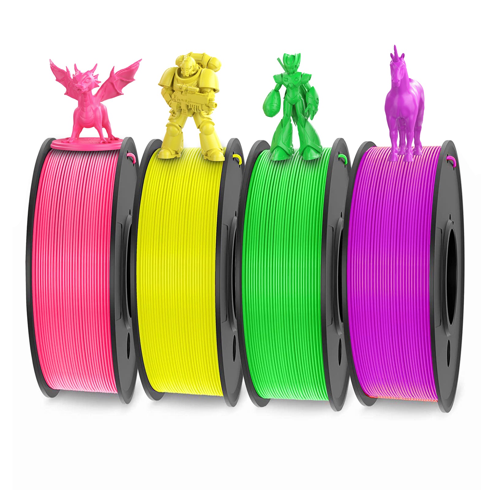 PLA-Pink/Yellow/Green/Purple 250g*4