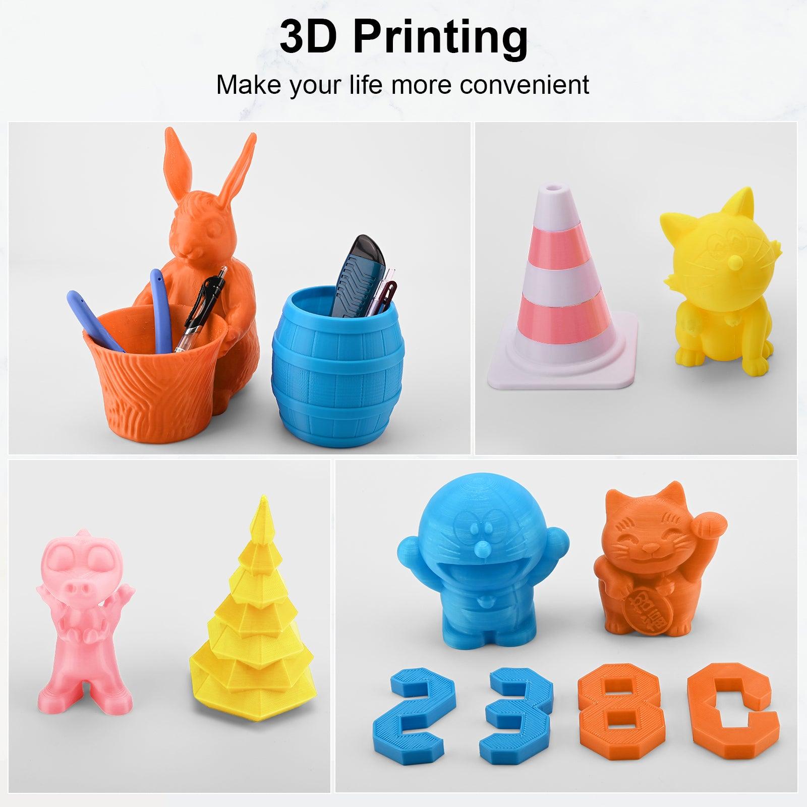 PLA- Orange/ Yellow/ Blue/ Pink 200g*4 - ENTINA