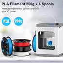 PLA- Black/ White/ Blue/ Red 200g*4 - ENTINA