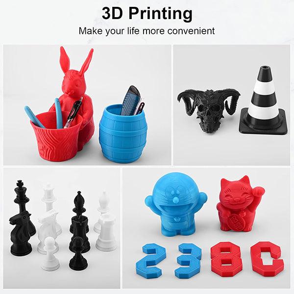 PLA- Black/ White/ Blue/ Red 200g*4 - ENTINA