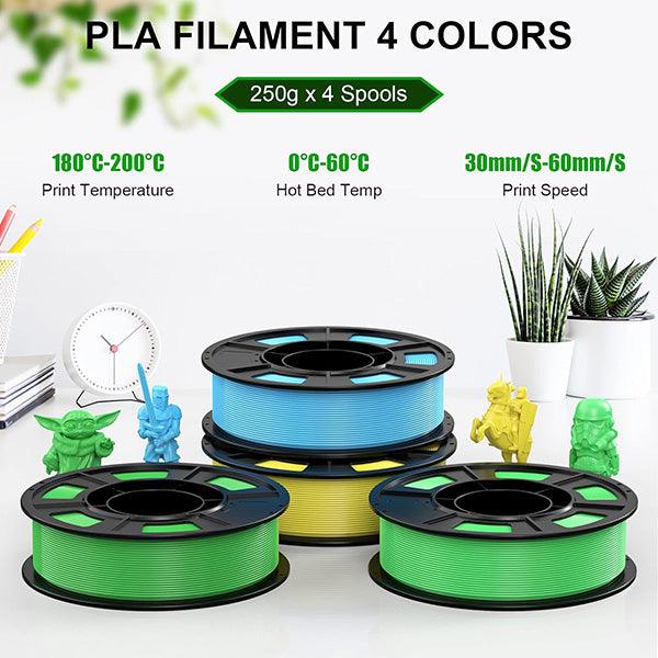 PLA- green/ yellow/ bright green/ sky blue 250g*4 - ENTINA