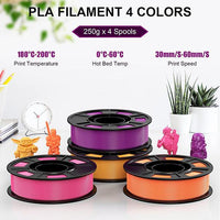 PLA- pink/ purple/ golden/ orange 250g*4 - ENTINA
