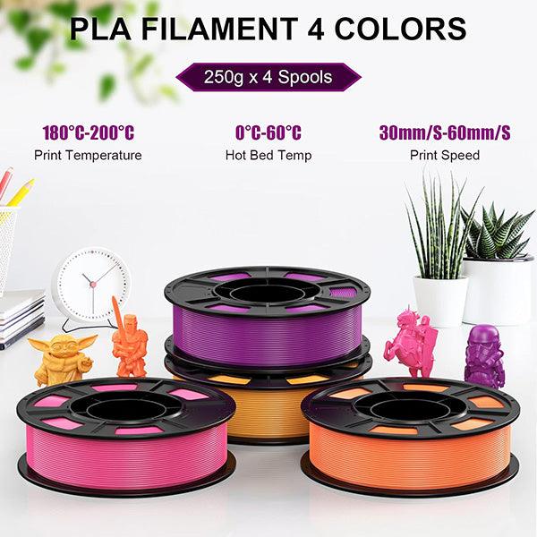PLA- pink/ purple/ golden/ orange 250g*4 - ENTINA