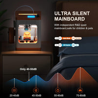 Tina2S Mini 3D Printer, fully assembled with WiFi cloud printing & auto bed leveling, ideal for beginners