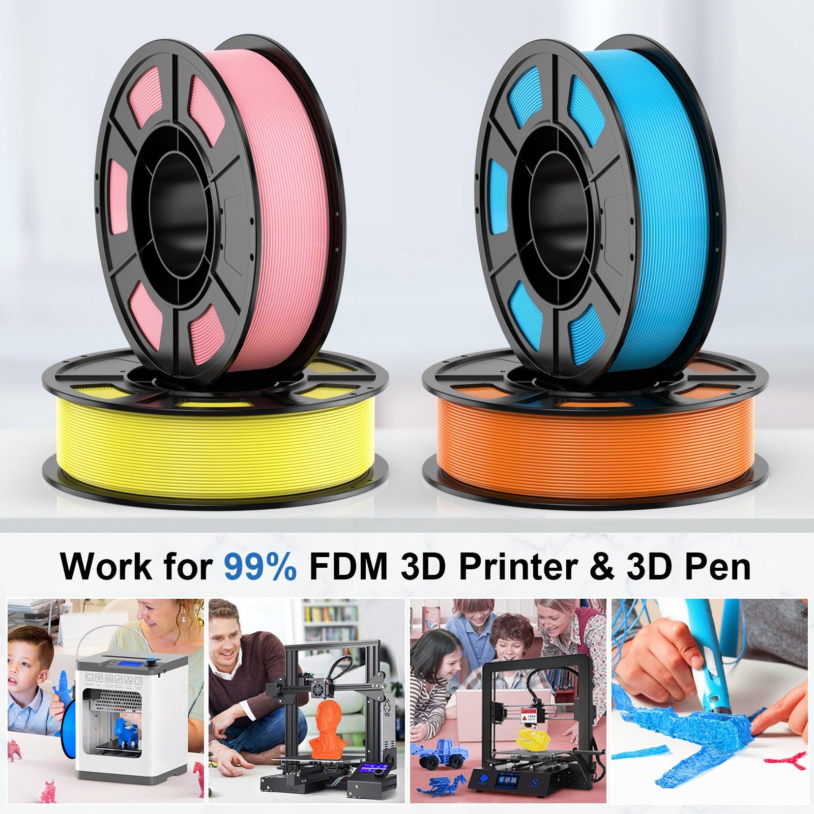 PLA- Orange/ Yellow/ Blue/ Pink 200g*4 - ENTINA