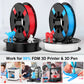 PLA-Black/White/Red/Blue 250g*4