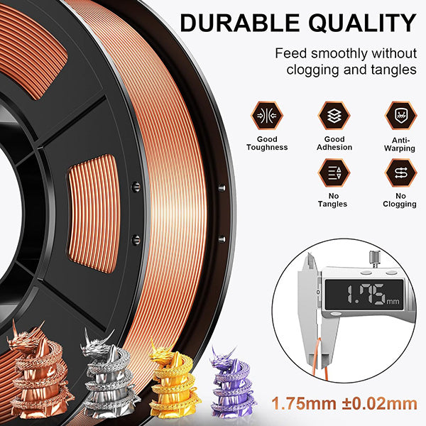 Silk- silk-red/ copper/ gold/ purple silver  250g*4