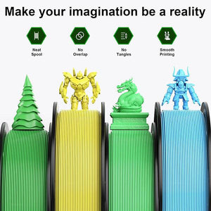 PLA- green/ yellow/ bright green/ sky blue 250g*4 - ENTINA