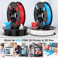 PLA- Black/ White/ Blue/ Red 200g*4 - ENTINA