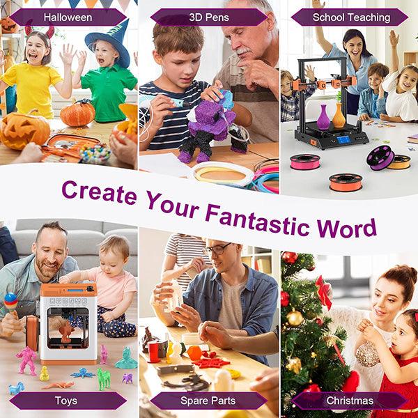 PLA- pink/ purple/ golden/ orange 250g*4 - ENTINA