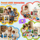 Family enjoying creative time together with the ENTINA Tina2C 3D printer at home