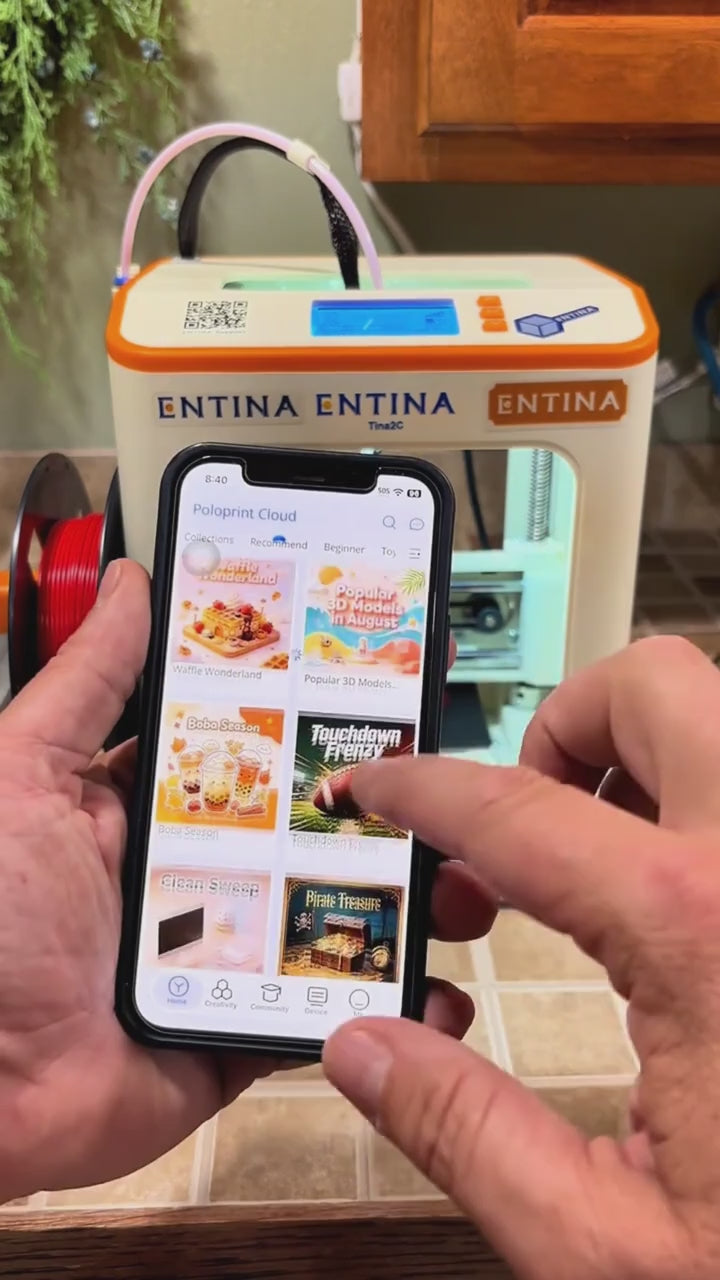 Browsing models in Poloprint Cloud App