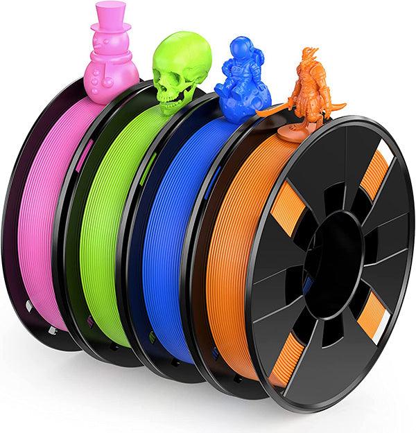 PLA- Bright Green/Orange/Sapphire Blue/Pink 200g*4 - ENTINA